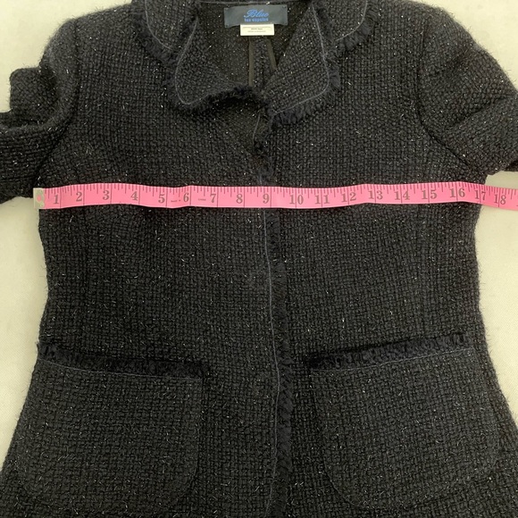 Blue Les Copains Midnight Blue 2 Piece Set Blazer & A Line Dress Suit Size 40 - Picture 13 of 16